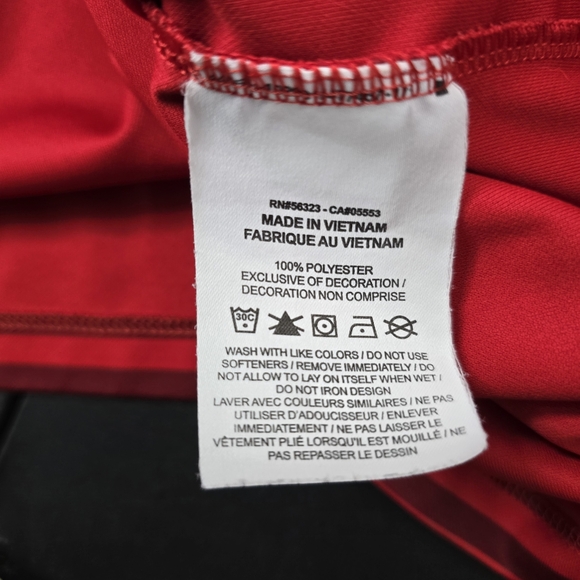 NWOT Nike Men's Polo Red Dri- Fit Striped Short Sleeve Sz 3XL - Picture 9 of 10